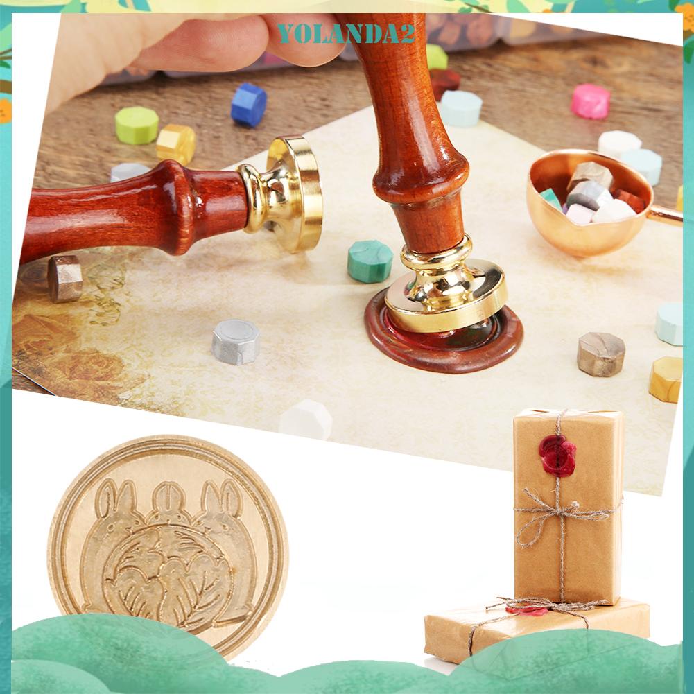 Đầu Con Dấu Sáp 25mm Đầu Tròn Bằng Đồng Trang Trí Thiệp Mời