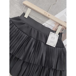 CHÂN VÁY XÒE NỮ XẾP LY 2 TẦNG
