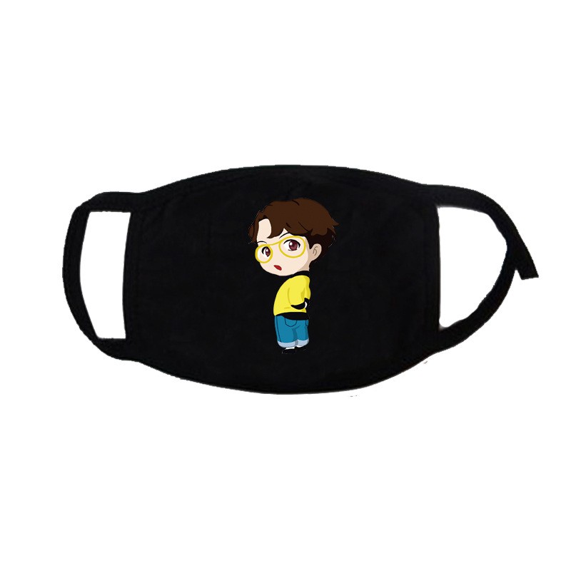 Khẩu trang BTS cartoon mẫu mới nhất - Giá hủy diệt