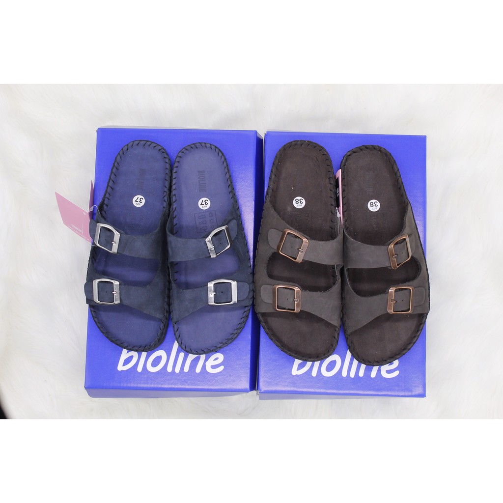 Dép birken vietnam da bò khâu tay UNISEX xuất khẩu châu âu Mã KT01