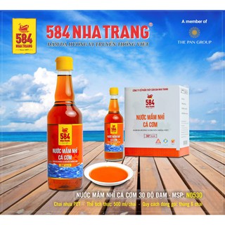 Nước Mắm 584 Nha Trang Chai Nhựa 500ml 30 Đạm