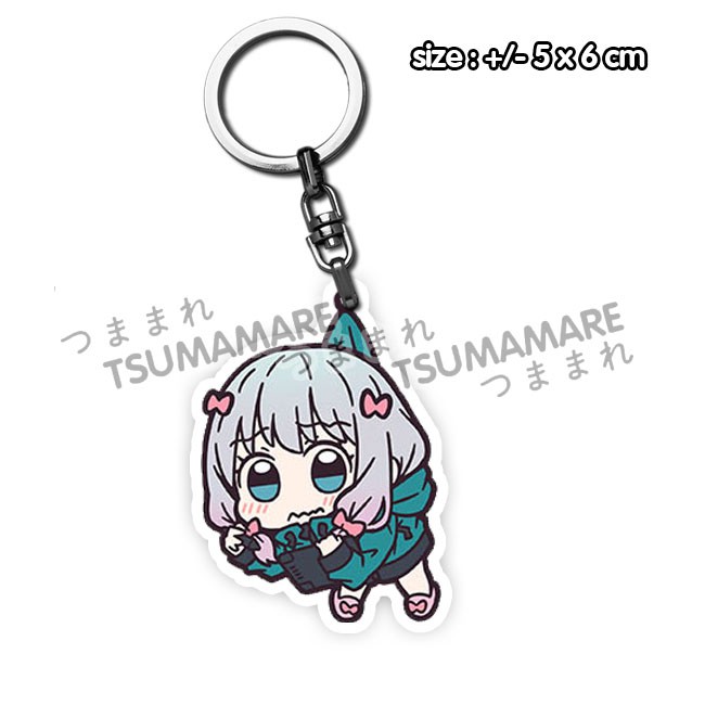 Móc Khóa Acrylic Hình Nhân Vật Anime Eromanga Sensei: Sagiri Izumi Tsumamare