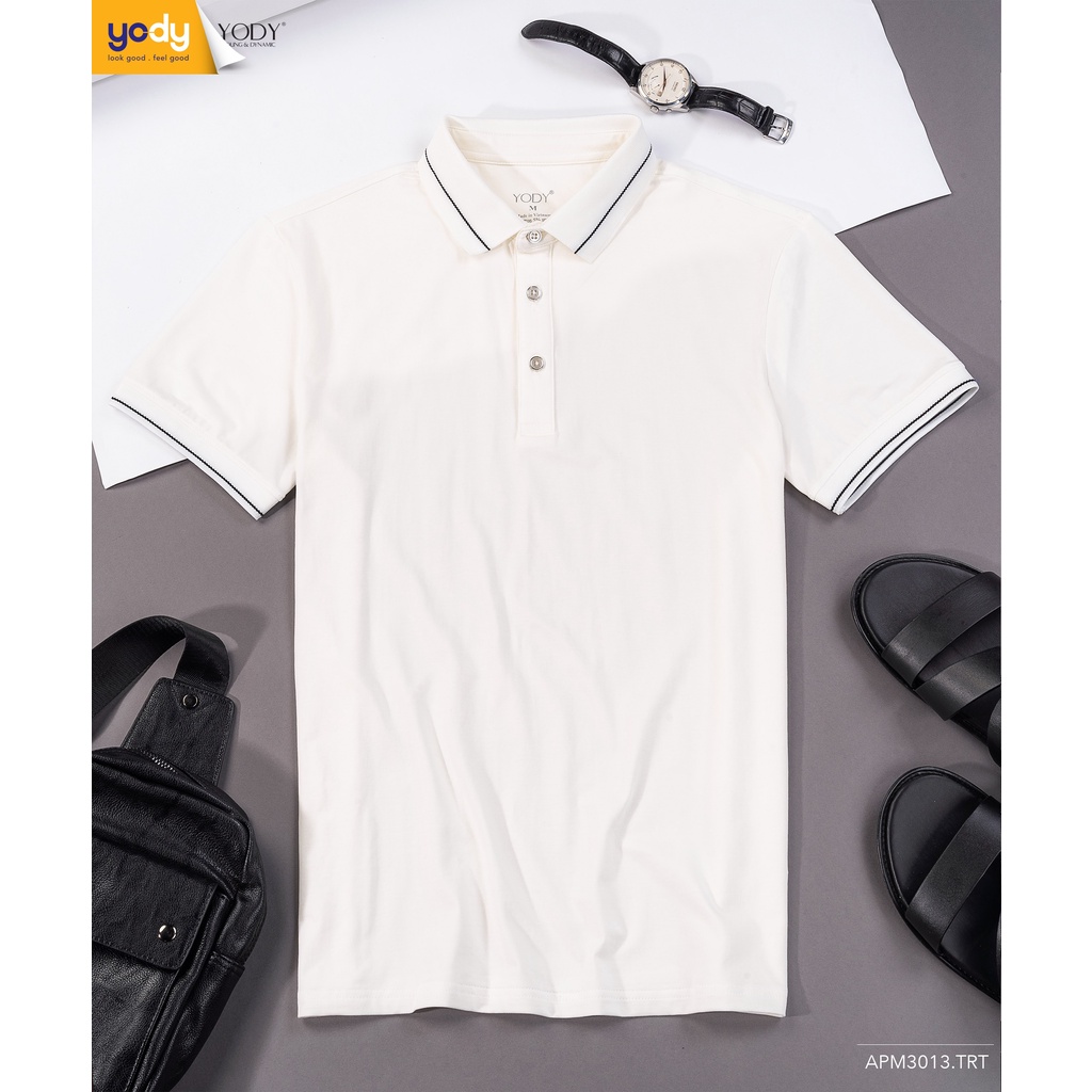 Áo phông polo nam pima YODY, siêu nhẹ mềm mịn và kháng khuẩn - APM3013 | BigBuy360 - bigbuy360.vn