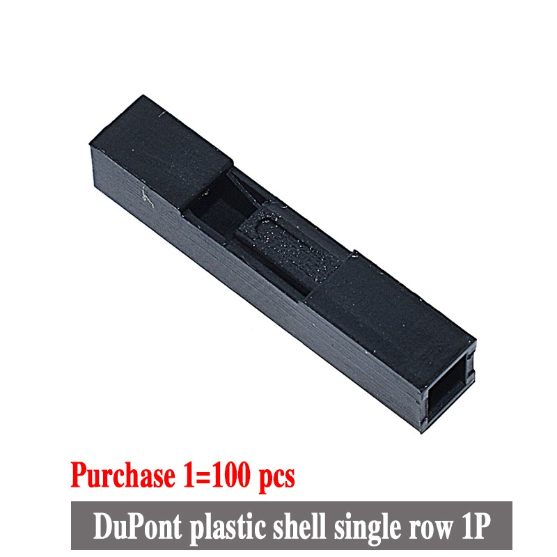 Set 100 đầu nối bằng nhựa Dupont 1p 2.54mm 