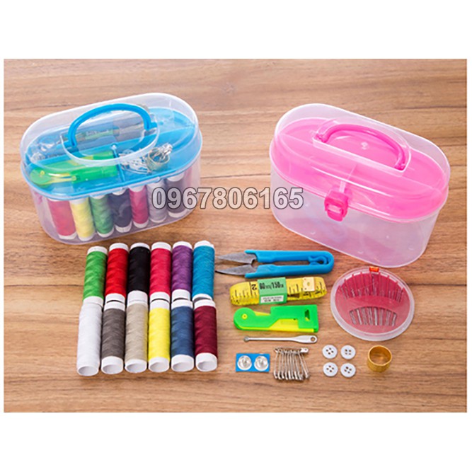 Bộ kim chỉ - Hộp kim chỉ dụng cụ may vá đa năng đầy đủ 55 món