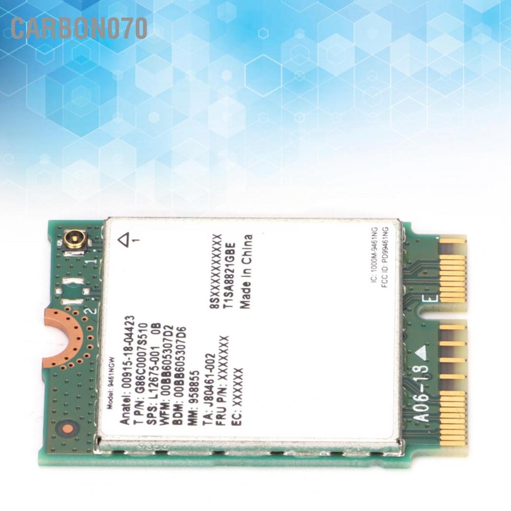 Thẻ Mạng Không Dây Carbon070 AC 9461 Băng Tần Kép 2.4G / 5G M.2 802.11ac Cho Máy Tính Intel
