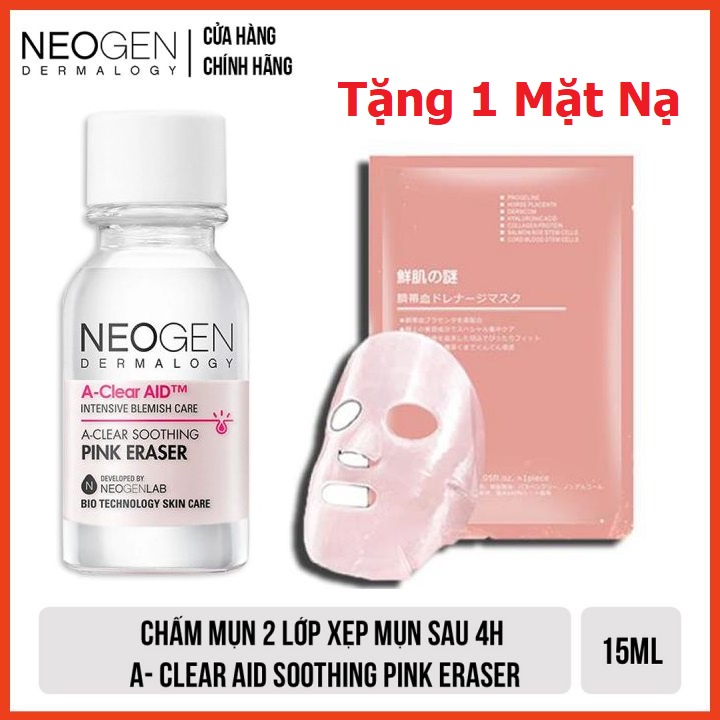 Chấm Mụn 2 Lớp Xẹp Mụn Sau 4H Neogen Dermalogy A-Clear Aid Soothing Pink Eraser 15ml