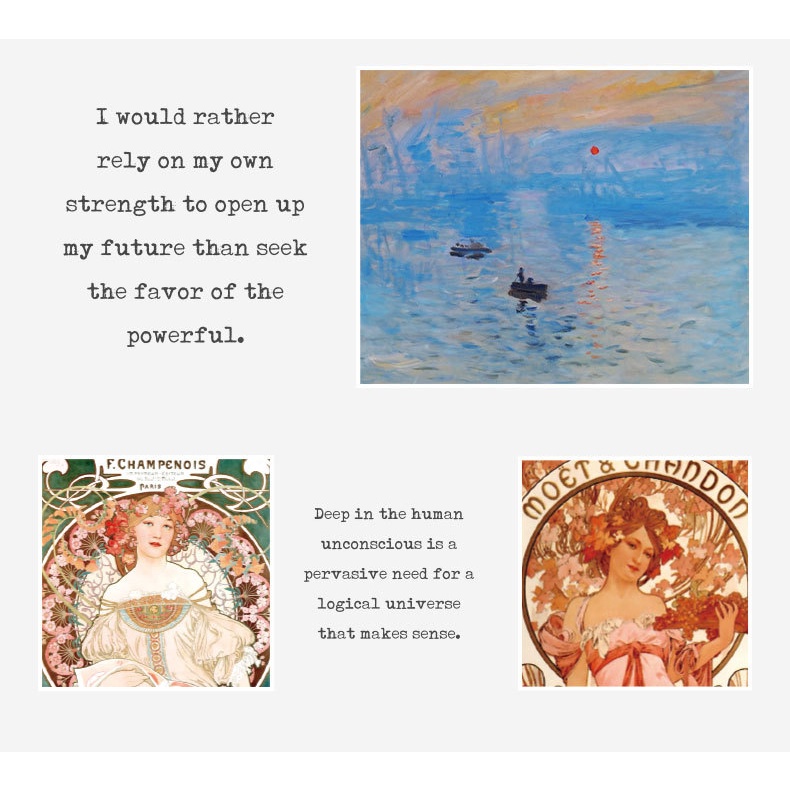 Set 6 Tấm Sticker Dán Trang Trí Sổ Tay DIY Phong Cách Retro Sáng Tạo