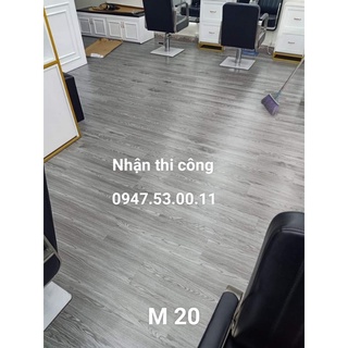 Miếng sàn nhựa giả gỗ chống trượt có keo tự dán dày 2mm  dài 45cm rộng 15.2cm.(Nhận thi công)