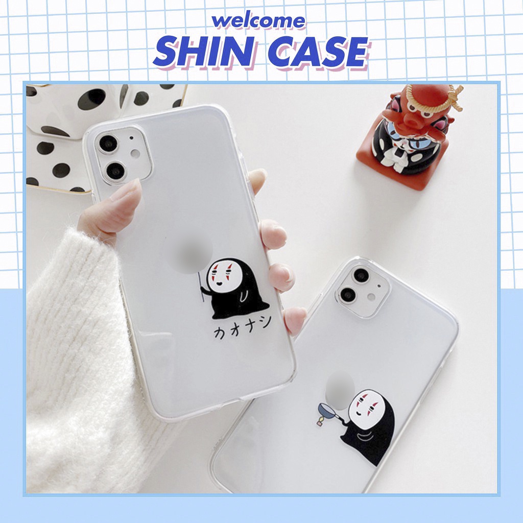 Ốp lưng iphone Vô Diện Cute viền trong chống ố 6/6plus/6s/6splus/7/7plus/8/8plus/x/xr/xs/11/12/13/pro/max/plus/promax