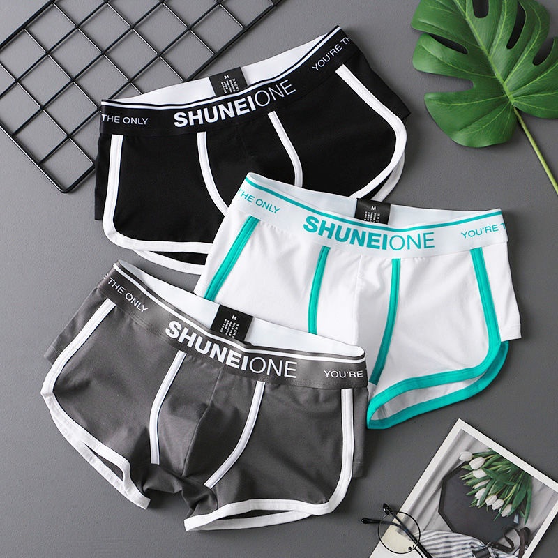 Bộ 3 Quần Lót Boxer Cotton Thời Trang Dành Cho Nam