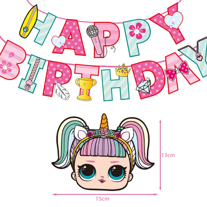 LOL SURPRISE Set 20/45 Que Cắm Trang Trí Bánh Sinh Nhật Kiểu Dáng Dễ Thương Cho Bé