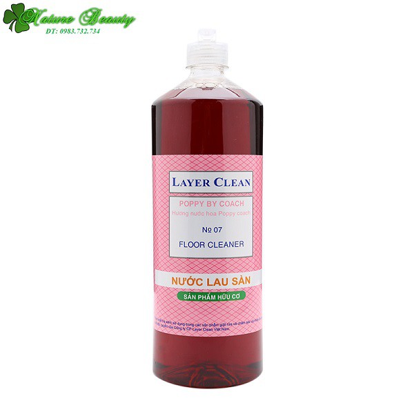 Nước lau sàn hữu cơ Layer Clean 1.25l