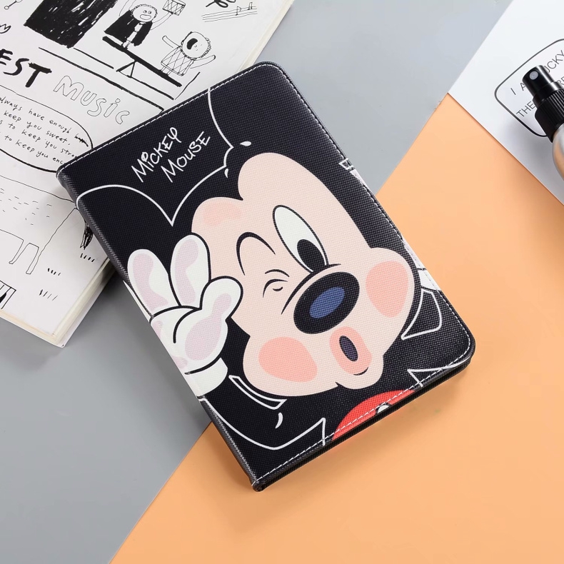 ✎ Bao Da Máy Tính Bảng Họa Tiết Hoạt Hình Mickey Minnie Dễ Thương Cho Ipad Air 2 Mini 510.5 Air 4 10.9 mini6 2021air