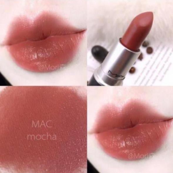 [1 ĐỔI 1] Son Mac Mocha 813 Satin - Màu cam đất thời thượng