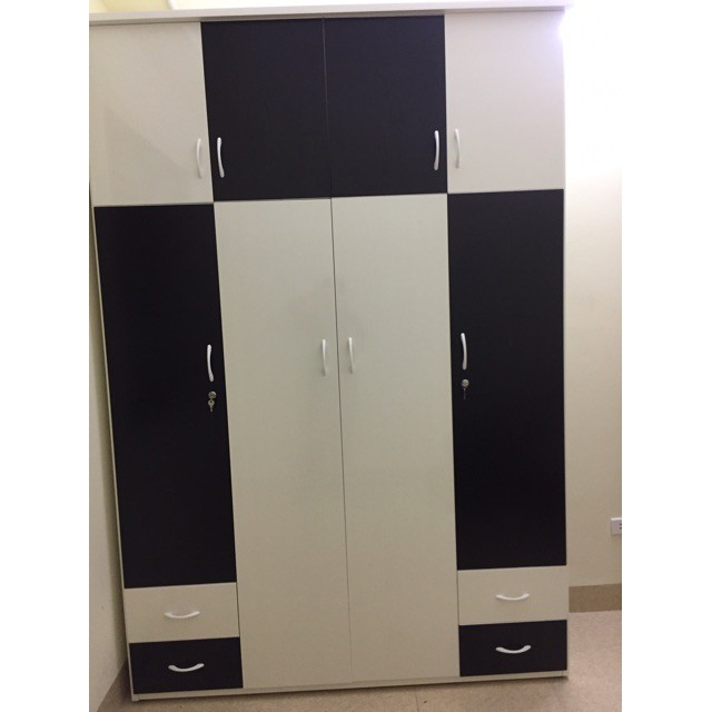 Free ship Tủ nhựa 4 cánh có tầng chăn màn sang trọng Nội thất Bích Ngọc | BigBuy360 - bigbuy360.vn