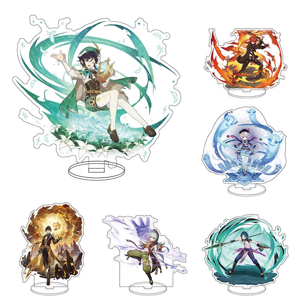 Mô hình nhân vật anime Genshin Impact có giá đỡ bằng acrylic