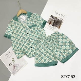 Bộ pijama đùi lụa mango cao cấp có size