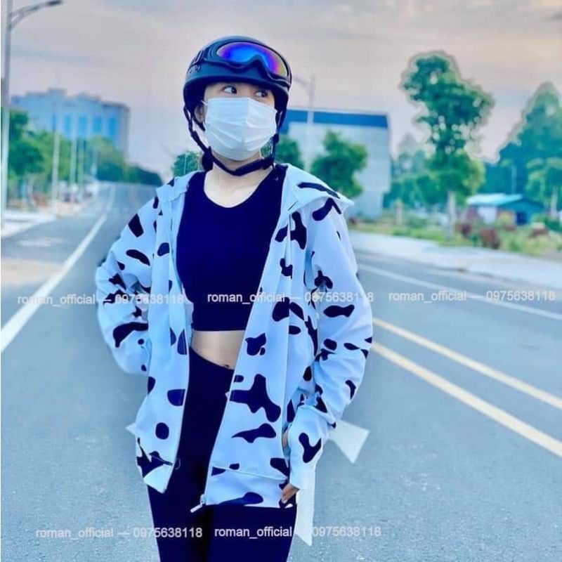 Áo Chống Nắng Bò Sữa Nam Nữ Hot trend