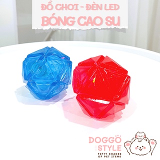 Đồ Chơi Cho Chó Bóng Lục Giác Phát Sáng Doggostyle Chất Liệu TPR Cao Cấp Giúp Làm Sạch Răng Giảm Stress Cho Thú Cưng