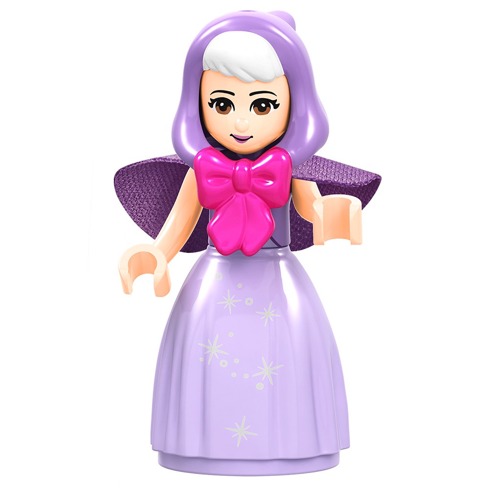 DISNEY Lego Đồ Chơi Lắp Ráp Mô Hình Nhân Vật Elsa Cinderella Ariel