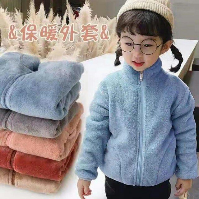 Áo khoác lông cừu siêu nhẹ mùa đông cho bé