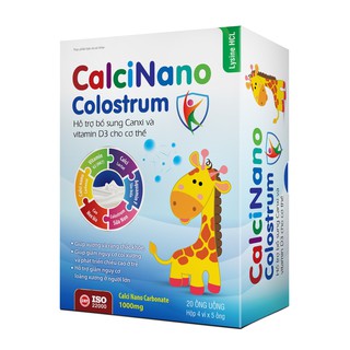 CalciNano Colostrum Hỗ trợ bổ sung canxi phát triển chiều cao