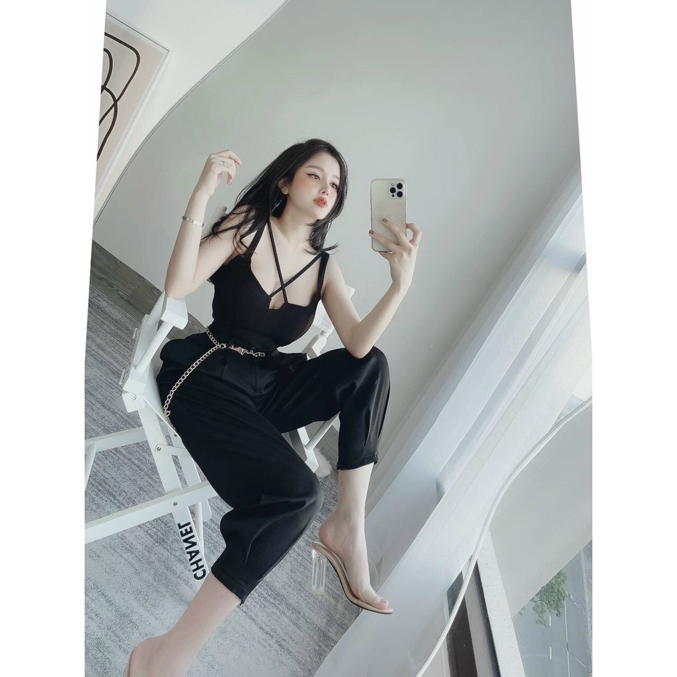 Áo 2s thun tăm chéo ngực ( không lót )