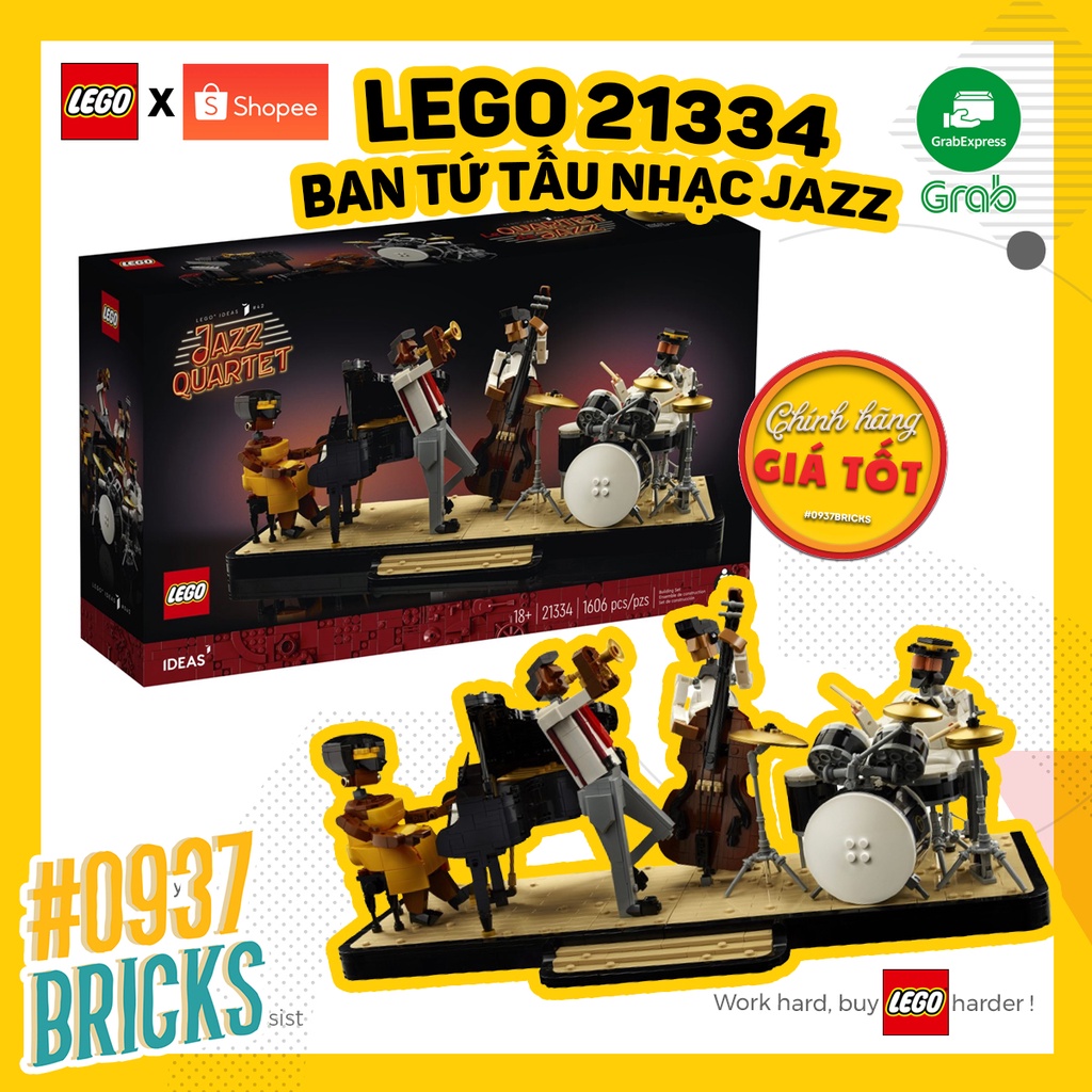 21334 LEGO Ideas Jazz Quartet BAN TỨ TẤU NHẠC JAZZ 0937BRICKS