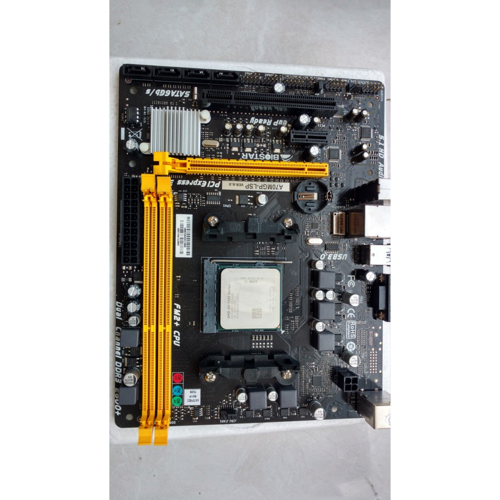 COMBO MAIN AMD FM2+ BIOSTAR A70MGP-LSP+CPU 6300