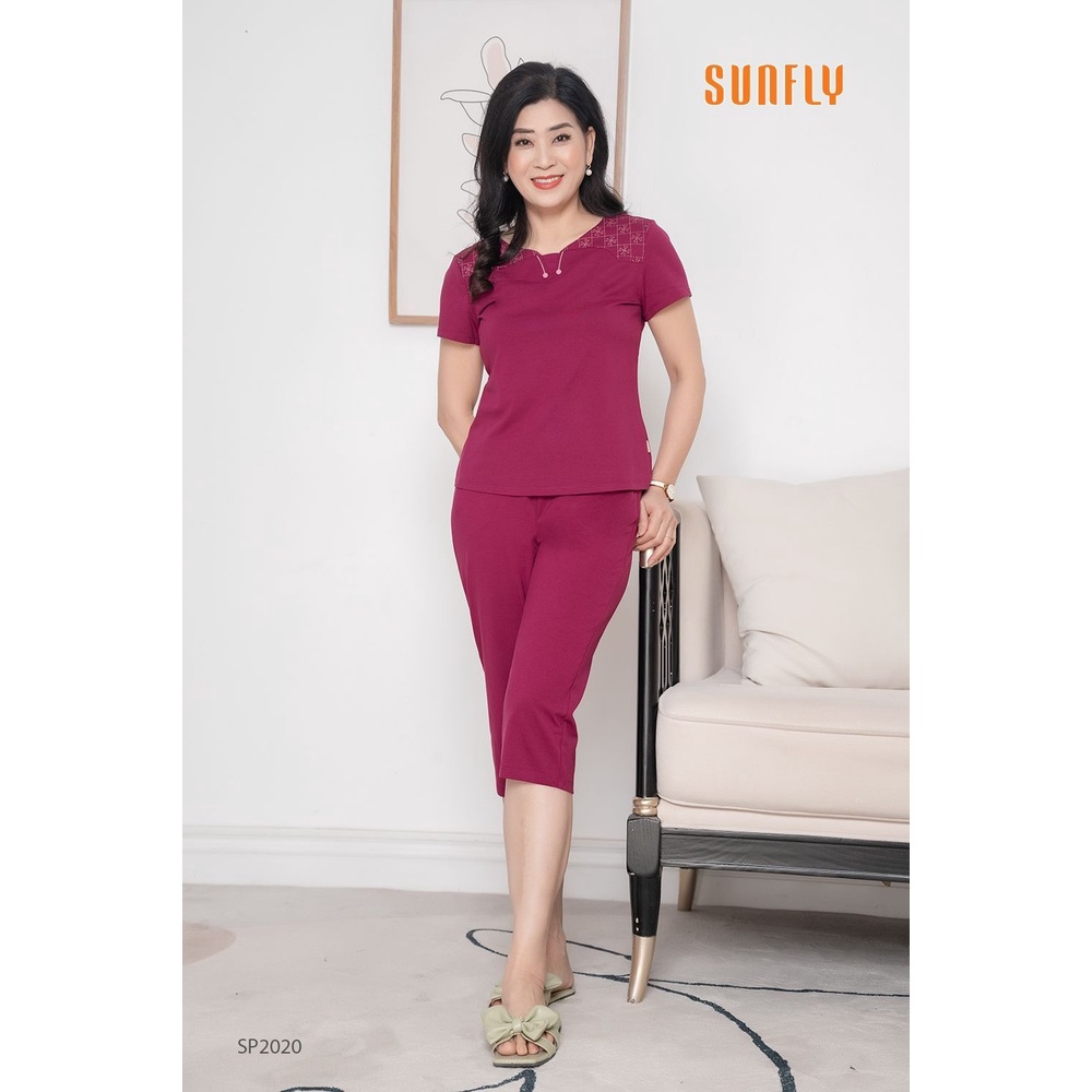 SP2020 - ĐỒ BỘ MẶC NHÀ COTTON ÁO CỘC QUẦN NGỐ