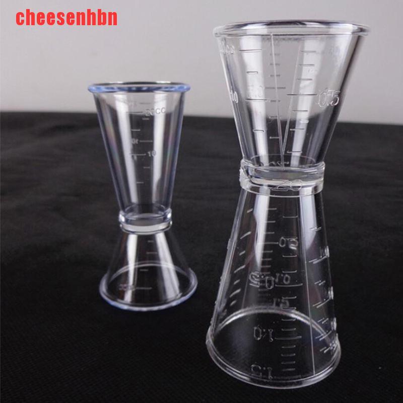 [cheesenhbn]Plastic Jigger Single Double Cocktail Wine Short Drink Bar Party Measure Cup