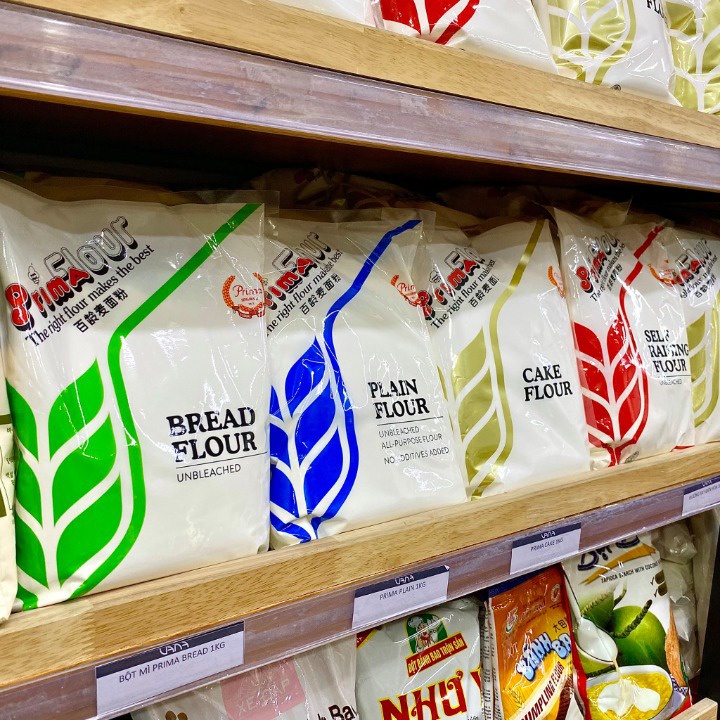 BỘT MÌ PRIMA SINGAPORE CÁC LOẠI CÁC SỐ 11,8,13,10 1KG