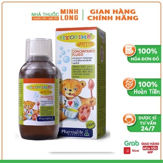 Fitobimbi Appetito, siro ăn ngon, giảm biếng ăn cho bé, giúp bé hấp thu dinh dưỡng hiệu quả (Chai 200ml)