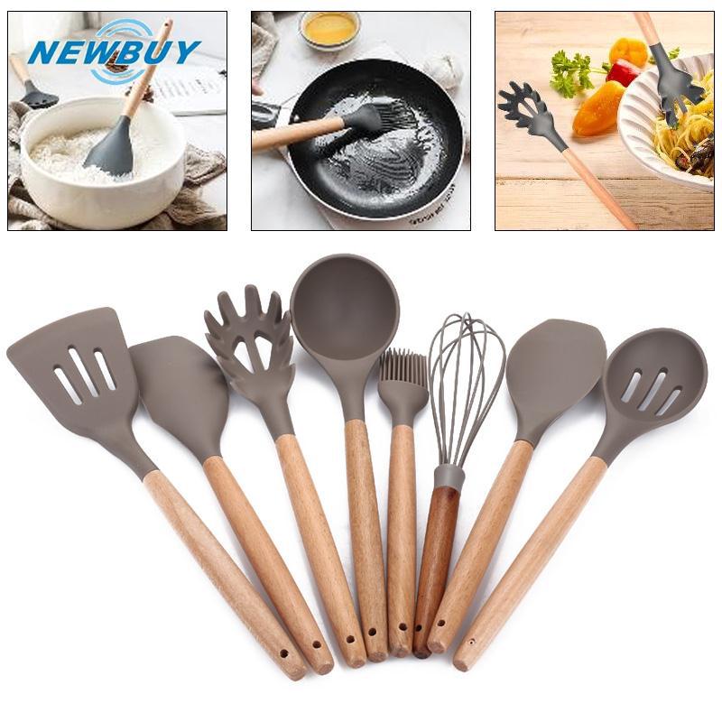 Bộ dụng cụ nấu ăn bằng silicon chịu nhiệt cao