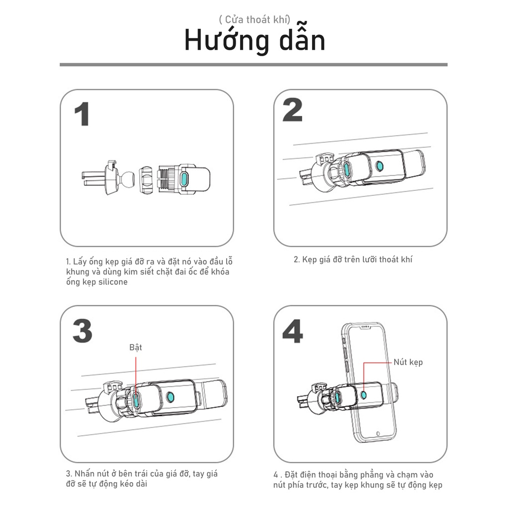Giá Đỡ Kẹp Điện Thoại Ô Tô giá đỡ điện thoại trên ô tô cảm ứng cao cấp xoay 360 độ kẹp tự động