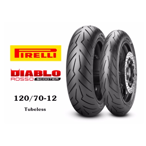 Vỏ lốp xe máy Pirelli 120/70-12 Diablo Rosso Scooter