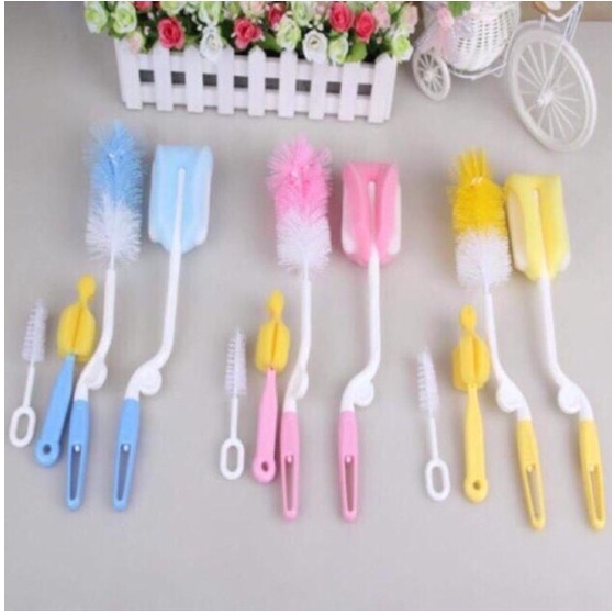 Cọ bình sữa cho bé 4 chi tiết. Cọ bình sữa 4 chi tiết tiện dụng