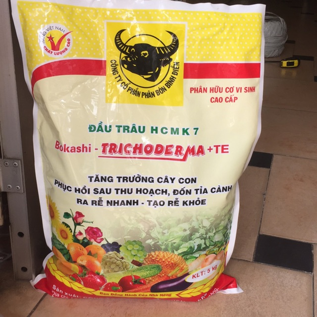 Hữu cơ vi sinh cao cấp- gói TRICHODERMA+ TE - gói 5kg