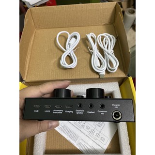 [FREESHIP 99K]_Sound card thu âm hát karaoke V8 ( BH 6 Tháng )