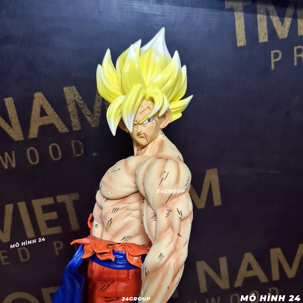 [43CM] MÔ hình nhân vật Son goku ss2 super saiyan đại chiến Frieza trên namek frieze dragon ball songoku ssj2 KD