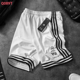 Quần đùi nam thể thao Y3 chất mịn đẹp - quần short 3 sọc viền chạy bộ, tập gym thể thao