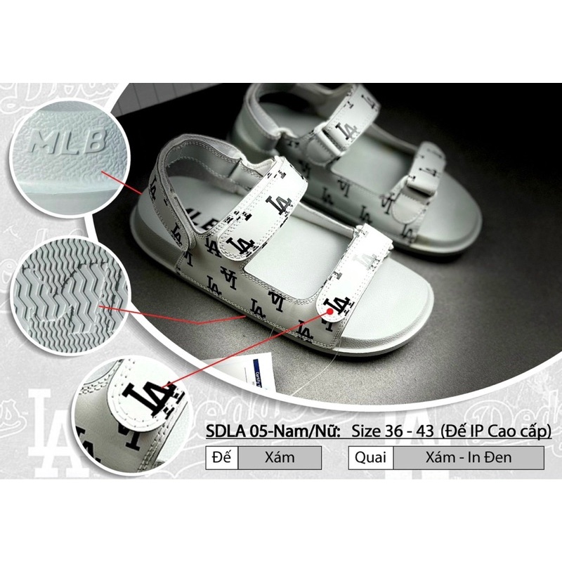 DÉP SANDAL M.L.B CHUNKY MONOGRAM SIÊU ÊM CHO NAM VÀ NỮ