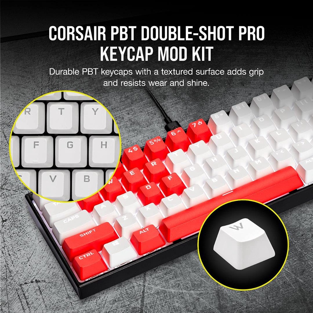 Bộ nút thay thế Corsair Keycap PBT Double-Shot PRO