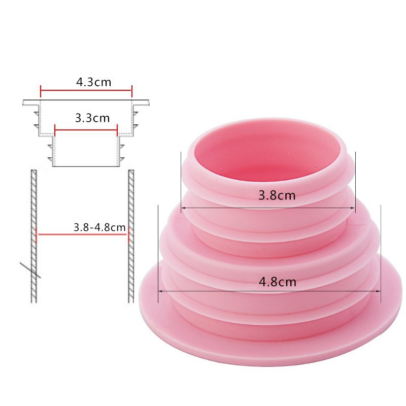 Vòng Silicone Nối Ống Thoát Nước Máy Giặt / Sàn Nhà Tiện Dụng