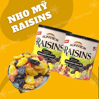 [Date 2024]Combo 2 Hộp Nho Khô Thập Cẩm Không Hạt Sunview Medly Raisin 425g/Hộp