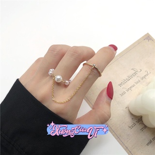 ✧Video thật✧ Set 2 nhẫn nối xích phong cách Hàn Quốc sang chảnh NH010 Xưởng Của Vi