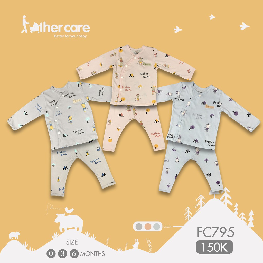 Bộ Quần Áo Trẻ em DT FatherCare Cài Lệch - Chuột Ballet FC795