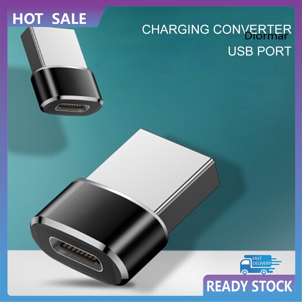 Đầu chuyển đổi sạc nhanh cổng cắm Usb sang Type C bằng hợp kim nhôm cho máy tính xách tay/ Pc