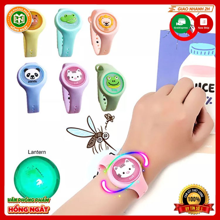 Vòng đeo tay chống đuổi muỗi có đèn Led phát sáng đồng hồ đồ chơi trẻ em làm quà tặng cho bé